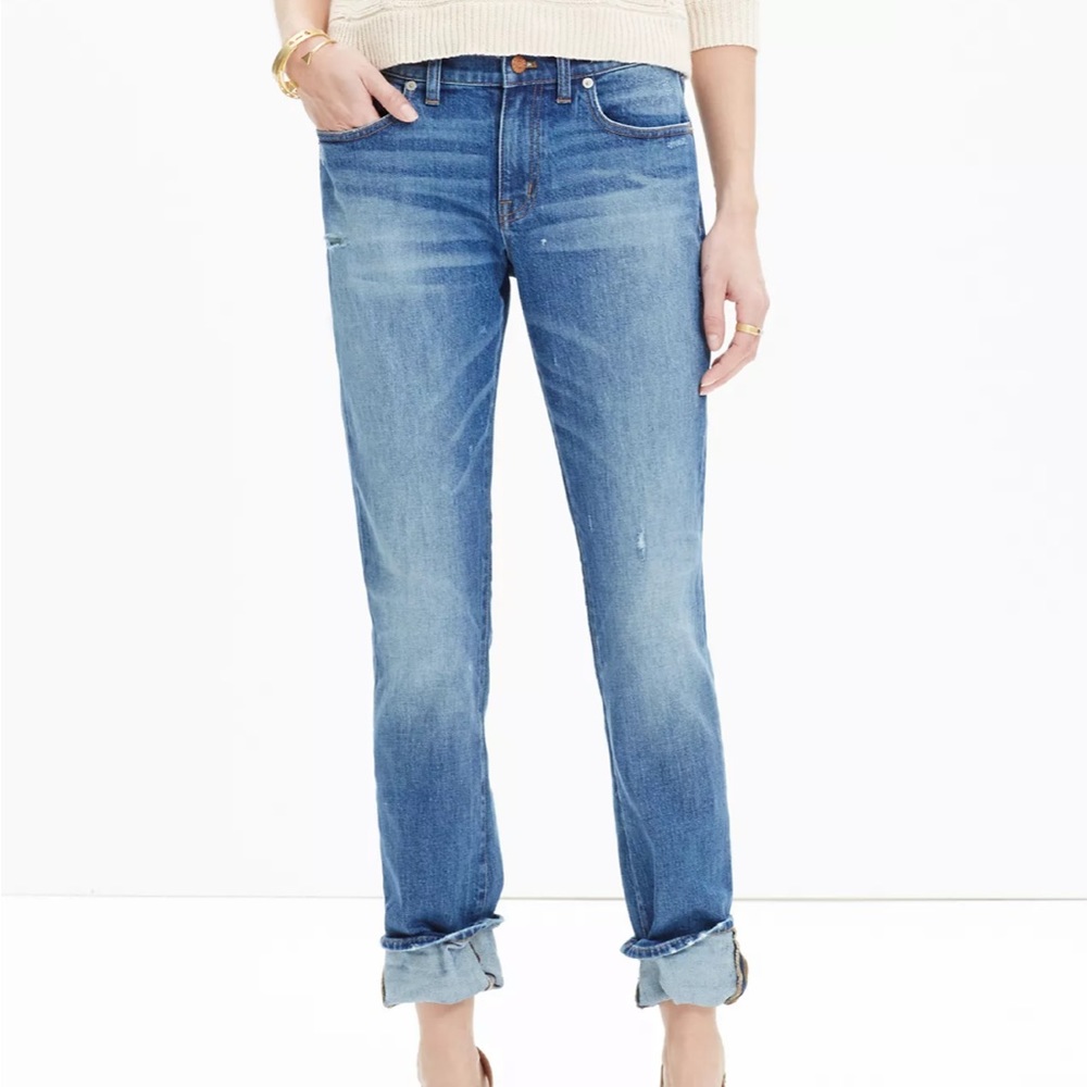 Madewell Boyfriend Jeans - Medium Blue